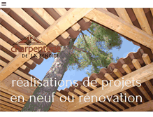Tablet Screenshot of charpenterie-labenoite.com